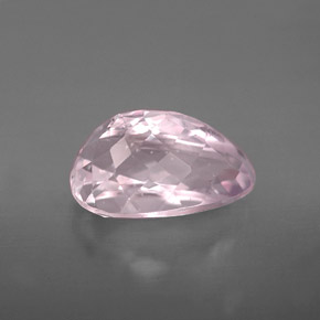 Kunzite rose naturelle en forme de poire, 4,18 ct, VS