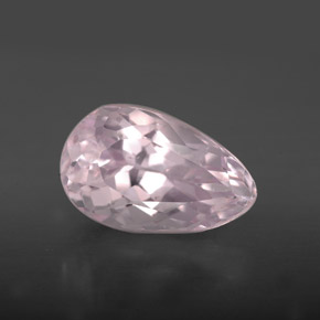 Kunzite rose naturelle en forme de poire, 4,15 ct, VVS-VS