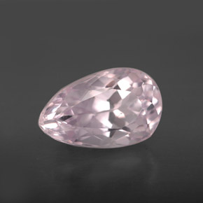 Kunzite rose naturelle en forme de poire, 4,15 ct, VVS-VS