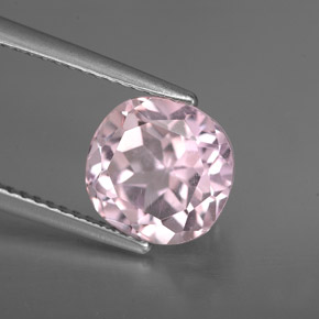 Kunzite Rose naturelle Coupe coussin, 3.78 ct, VVS-VS