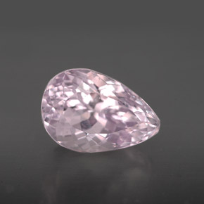 Kunzite rose naturelle en forme de poire, 4,28 ct, VVS-VS