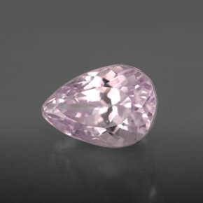 Kunzite rose naturelle en forme de poire, 4,28 ct, VVS-VS