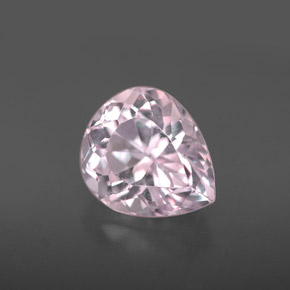 Kunzite rose naturelle en forme de poire, 3,72 ct, VVS-VS
