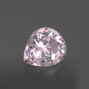Kunzite rose naturelle en forme de poire, 3,72 ct, VVS-VS