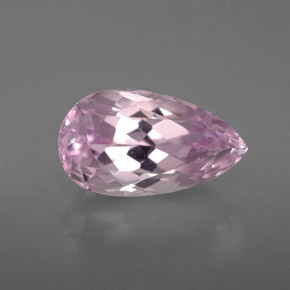 Kunzite rose naturelle en forme de poire, 3,91 ct, VVS-VS