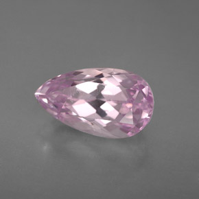 Kunzite rose naturelle en forme de poire, 3,91 ct, VVS-VS