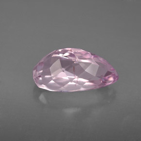 Kunzite rose naturelle en forme de poire, 3,91 ct, VVS-VS
