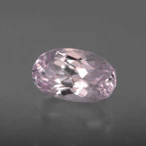 Kunzite rose naturelle coupe ovale, 4,05 ct, VVS-VS