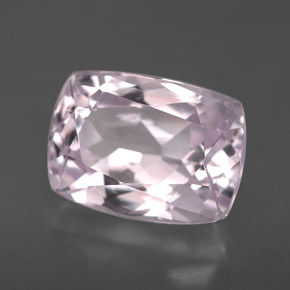 Kunzite rose naturelle coupe coussin, 4,23 ct, VS
