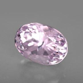 Kunzite rose naturelle coupe ovale, 5,69 ct, VVS-VS