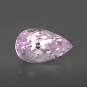 Kunzite rose naturelle en forme de poire, 4,90 ct, VS