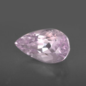 Kunzite rose naturelle en forme de poire, 4,90 ct, VS