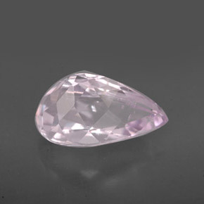 Kunzite rose naturelle en forme de poire, 4,90 ct, VS