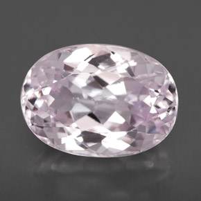 Kunzite rose naturelle coupe ovale, 6,69 ct, VVS-VS