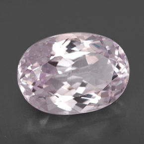Kunzite rose naturelle coupe ovale, 6,69 ct, VVS-VS