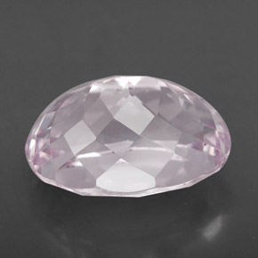 Kunzite rose naturelle coupe ovale, 6,69 ct, VVS-VS