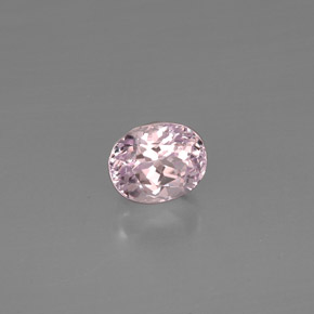 Kunzite rose naturelle coupe ovale, 5,68 ct, VVS-VS
