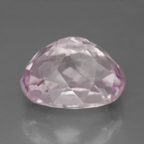 Kunzite rose naturelle coupe ovale, 6,49 ct, VVS