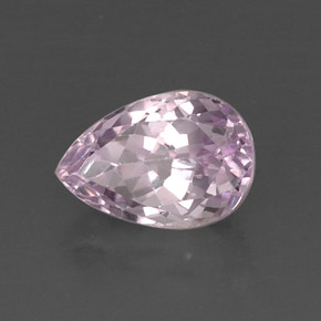 Kunzite rose naturelle en forme de poire, 6,44 ct, VVS-VS