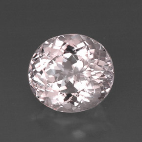 Kunzite Rose clair naturelle Coupe ovale, 8.91 ct, VVS-VS