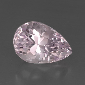 Kunzite rose naturelle en forme de poire, 8,89 ct, VS