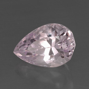 Kunzite rose naturelle en forme de poire, 8,89 ct, VS