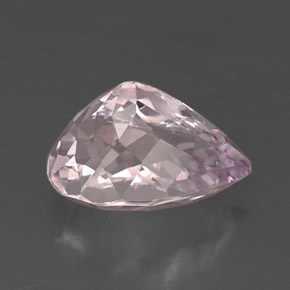 Kunzite rose naturelle en forme de poire, 8,89 ct, VS