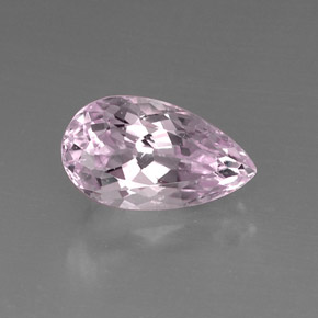 Kunzite rose naturelle en forme de poire, 9,59 ct, VVS