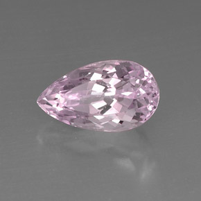 Kunzite rose naturelle en forme de poire, 9,59 ct, VVS