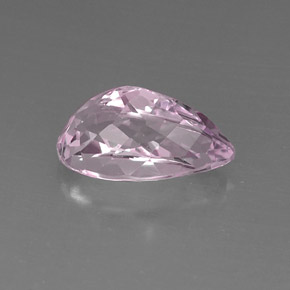 Kunzite rose naturelle en forme de poire, 9,59 ct, VVS