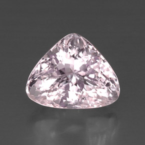 Kunzite rose naturelle trillion, 8,63 ct, VVS-VS