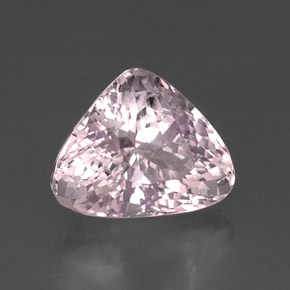 Kunzite rose naturelle trillion, 8,63 ct, VVS-VS