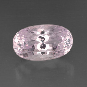 Kunzite rose naturelle coupe ovale, 14,70 ct, VVS-VS