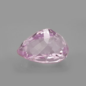 Kunzite Rose naturelle En forme de poire, 8.33 ct, VVS-VS