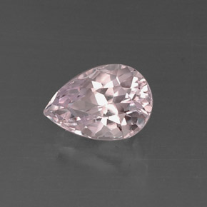 Kunzite rose naturelle en forme de poire, 4,11 ct, VVS-VS