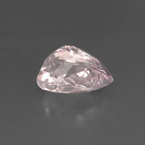 Kunzite rose naturelle en forme de poire, 4,11 ct, VVS-VS