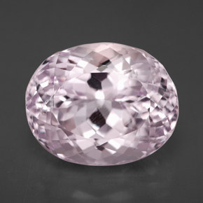 Kunzite rose naturelle coupe ovale, 8,04 ct, VVS-VS