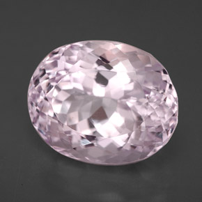 Kunzite rose naturelle coupe ovale, 8,04 ct, VVS-VS