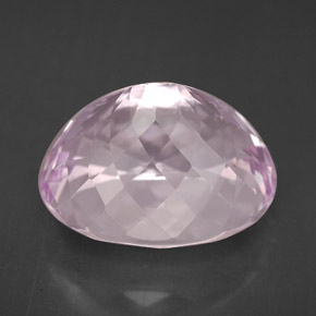 Kunzite rose naturelle coupe ovale, 8,04 ct, VVS-VS