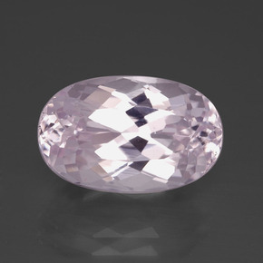Kunzite rose naturelle coupe ovale, 7,30 ct, VVS-VS