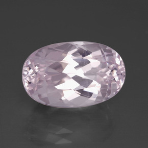 Kunzite rose naturelle coupe ovale, 7,30 ct, VVS-VS