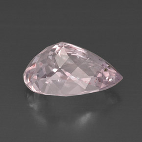 Kunzite rose naturelle en forme de poire, 7,35 ct, VS-SI