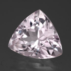 Kunzite rose naturelle trillion, 6,61 ct, VVS-VS