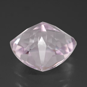 Kunzite rose naturelle trillion, 6,61 ct, VVS-VS