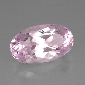 Kunzite Rose clair naturelle Coupe ovale, 9.01 ct, VVS