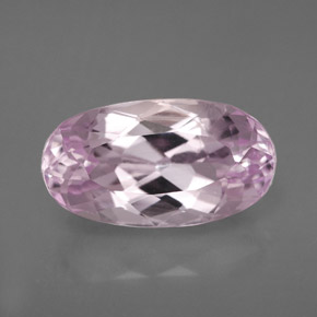 Kunzite rose naturelle coupe ovale, 6,51 ct, VVS-VS