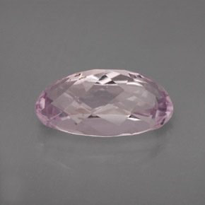 Kunzite rose naturelle coupe ovale, 6,51 ct, VVS-VS