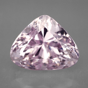 Kunzite rose naturelle en forme de poire, 10,60 ct, VVS