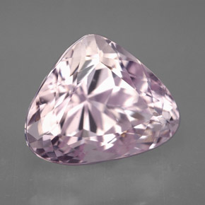 Kunzite rose naturelle en forme de poire, 10,60 ct, VVS