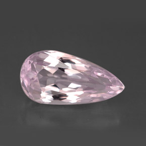 Kunzite Rose naturelle En forme de poire, 4.68 ct, VVS
